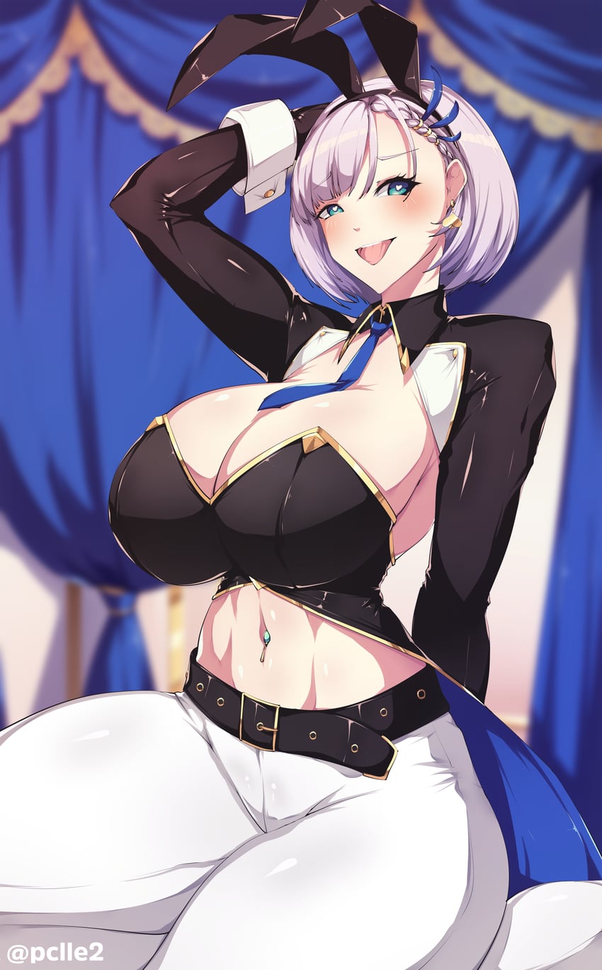 pavolia reine (hololive and 1 more) drawn by pclle2