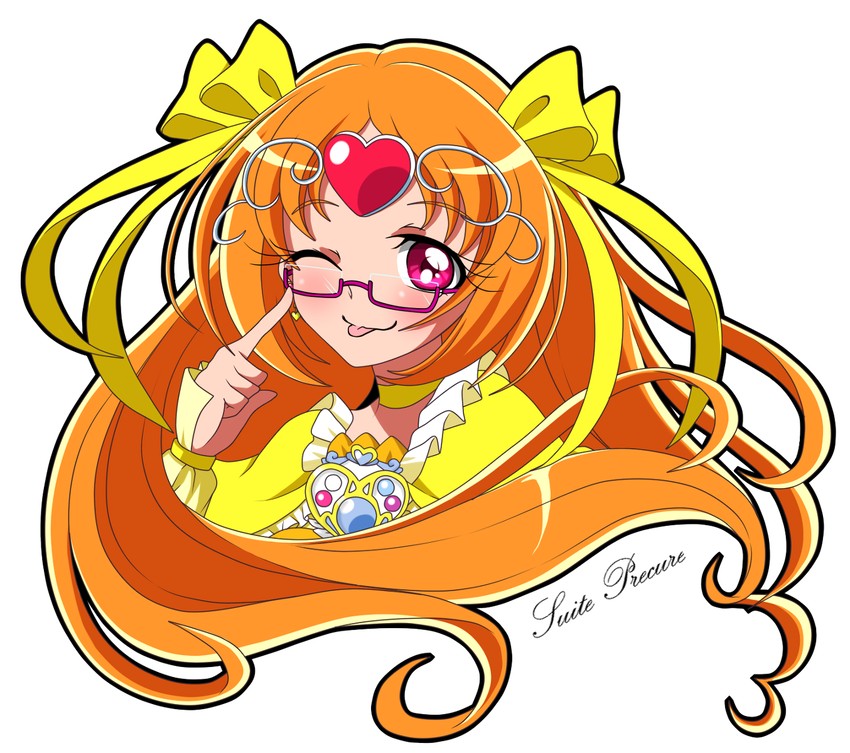 shirabe ako and cure muse (precure and 1 more) drawn by touma_(halcyon13)
