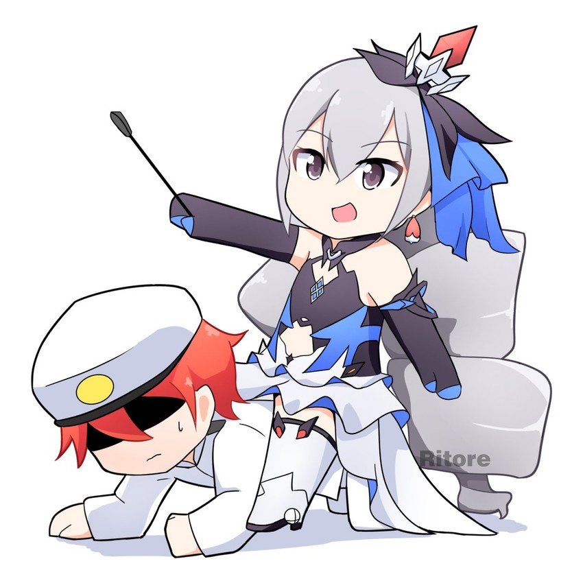 bronya zaychik and captain (honkai and 1 more) drawn by ritore