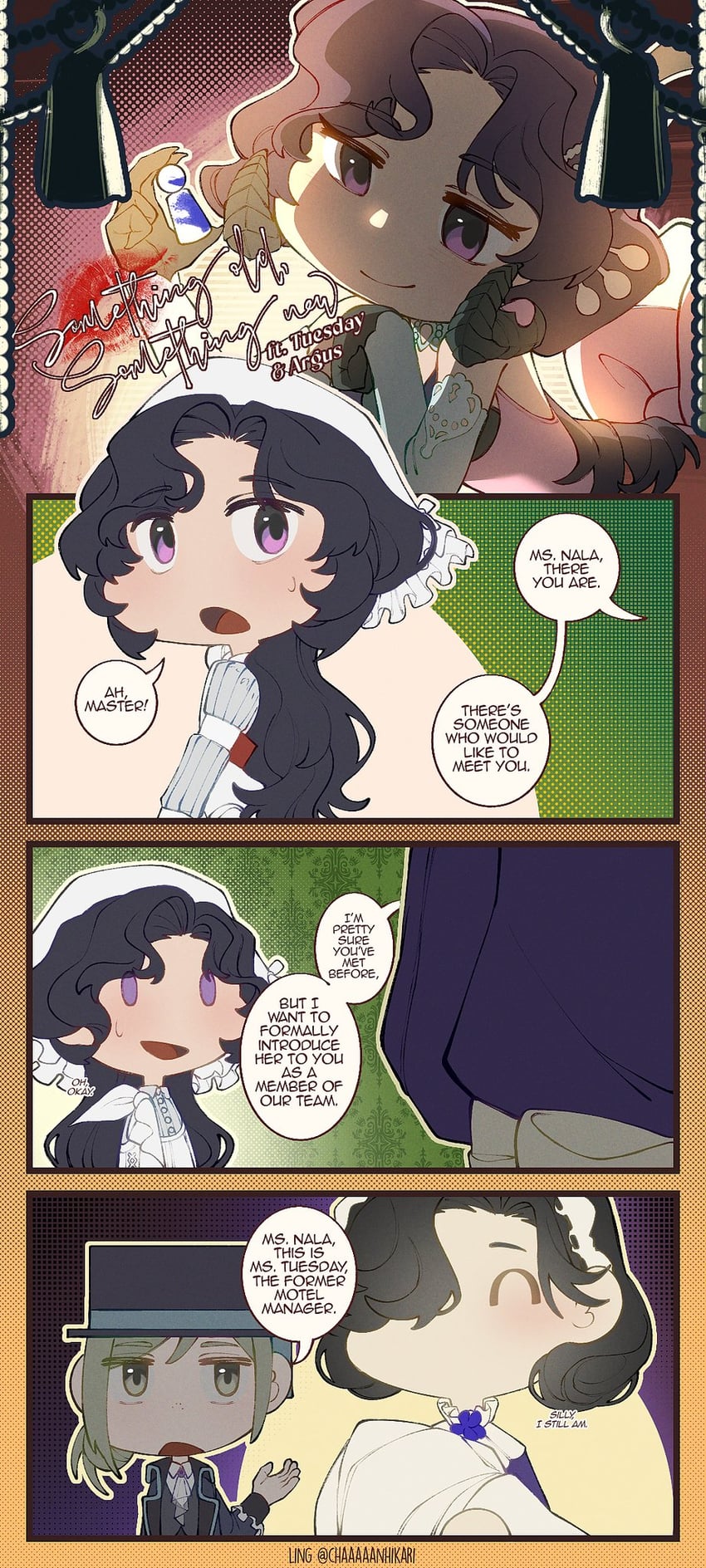 vertin, tuesday, and anjo nala (reverse:1999) drawn by ling_(chaaaaanhikari)