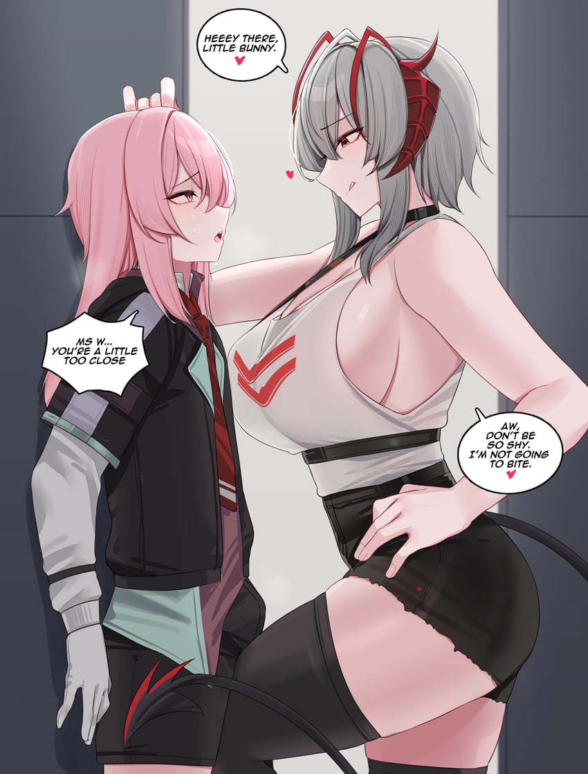 w and ansel (arknights) drawn by bobobo1345