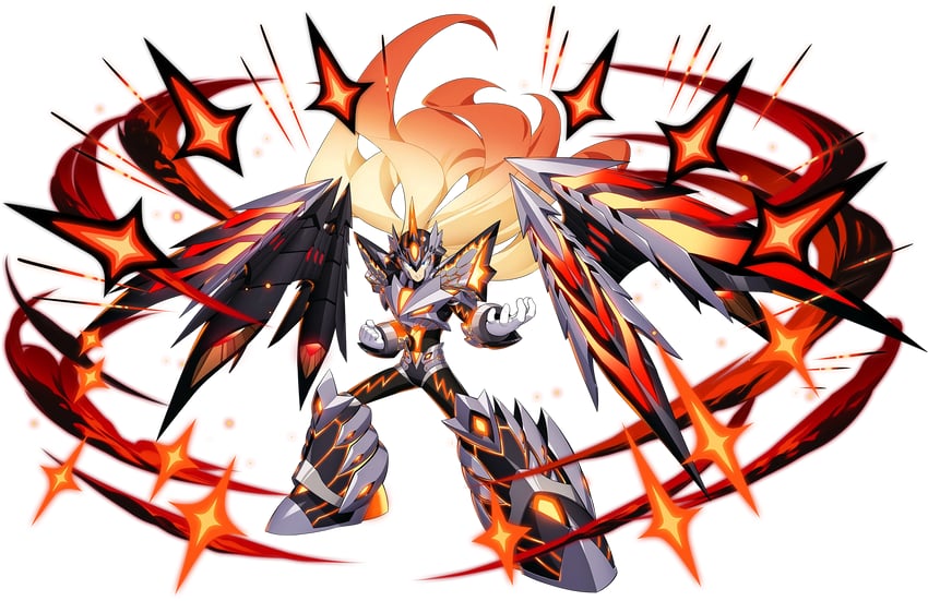 zero and valstrax (mega man and 5 more) drawn by mizuno_keisuke