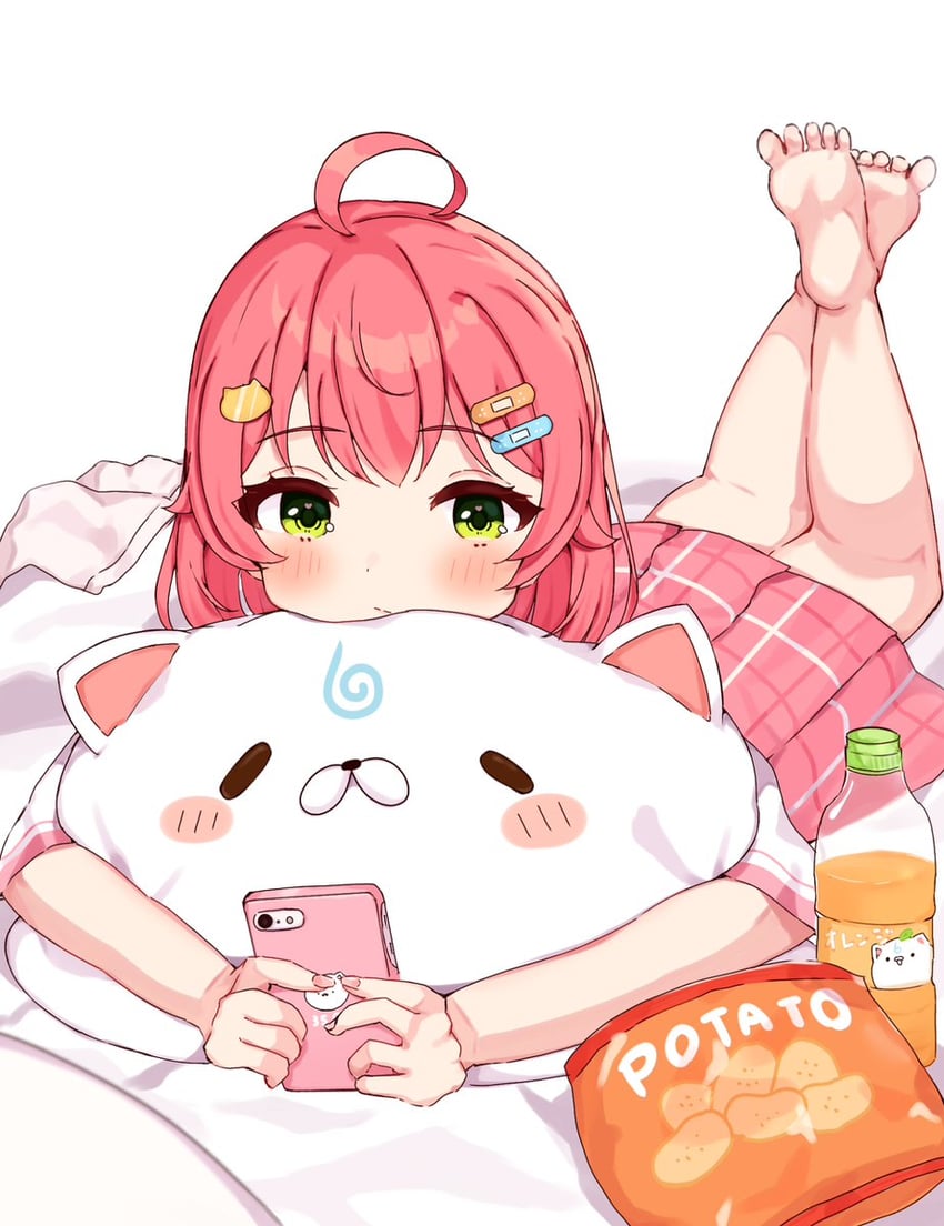 sakura miko and 35p (hololive) drawn by sakura_(sakura_suisaku)
