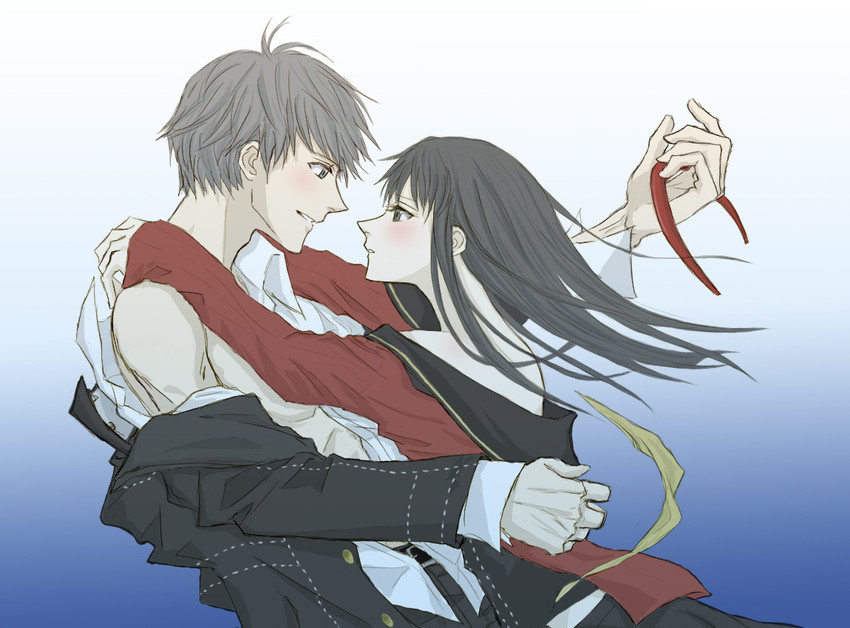 narukami yu and amagi yukiko (persona and 1 more) drawn by gogono_pan'ya