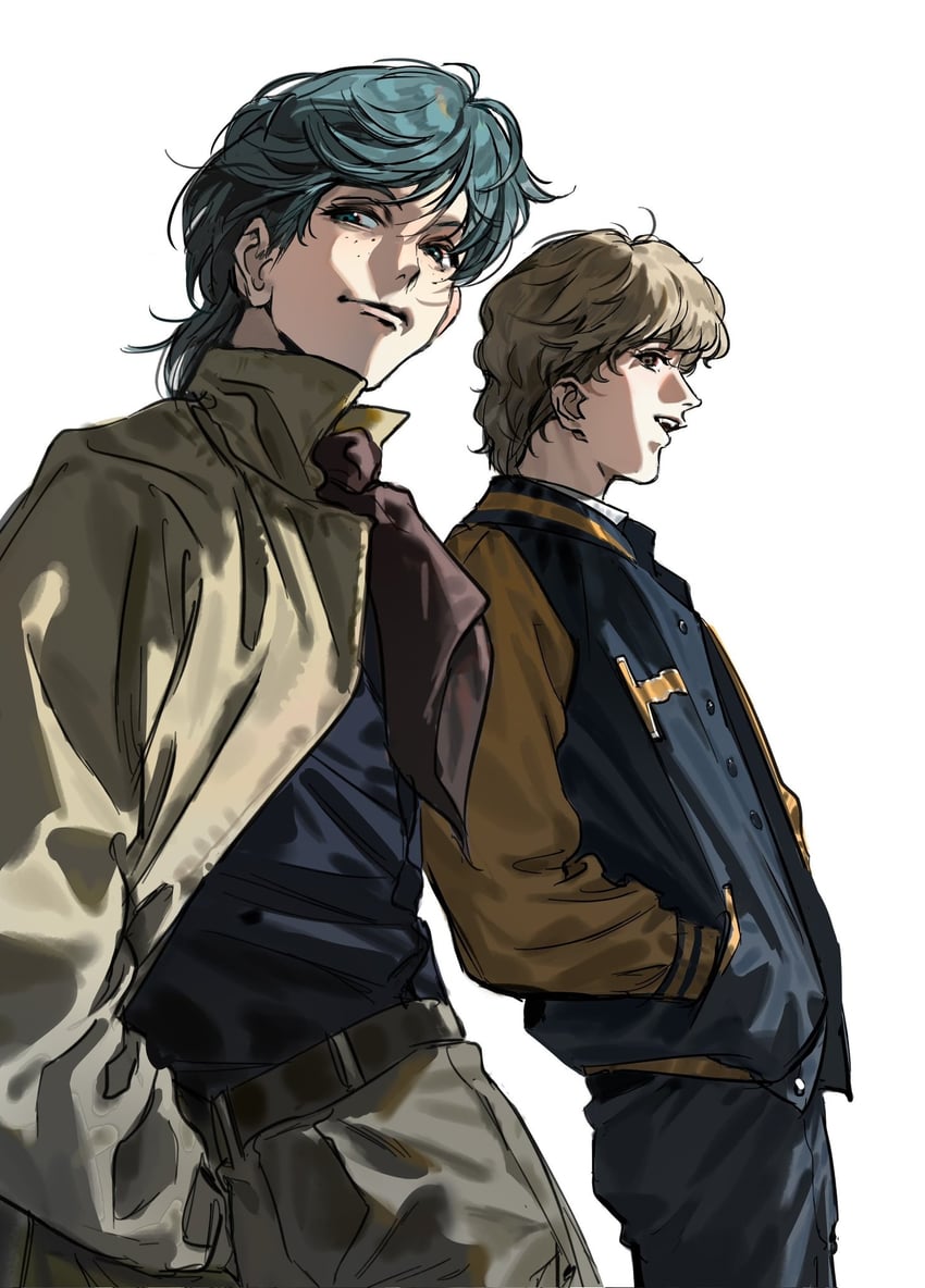 julian mintz and dusty attenborough (ginga eiyuu densetsu) drawn by erhuazi917