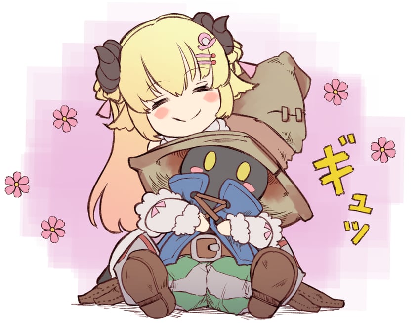tsunomaki watame and vivi ornitier (hololive and 2 more) drawn by moritatsu