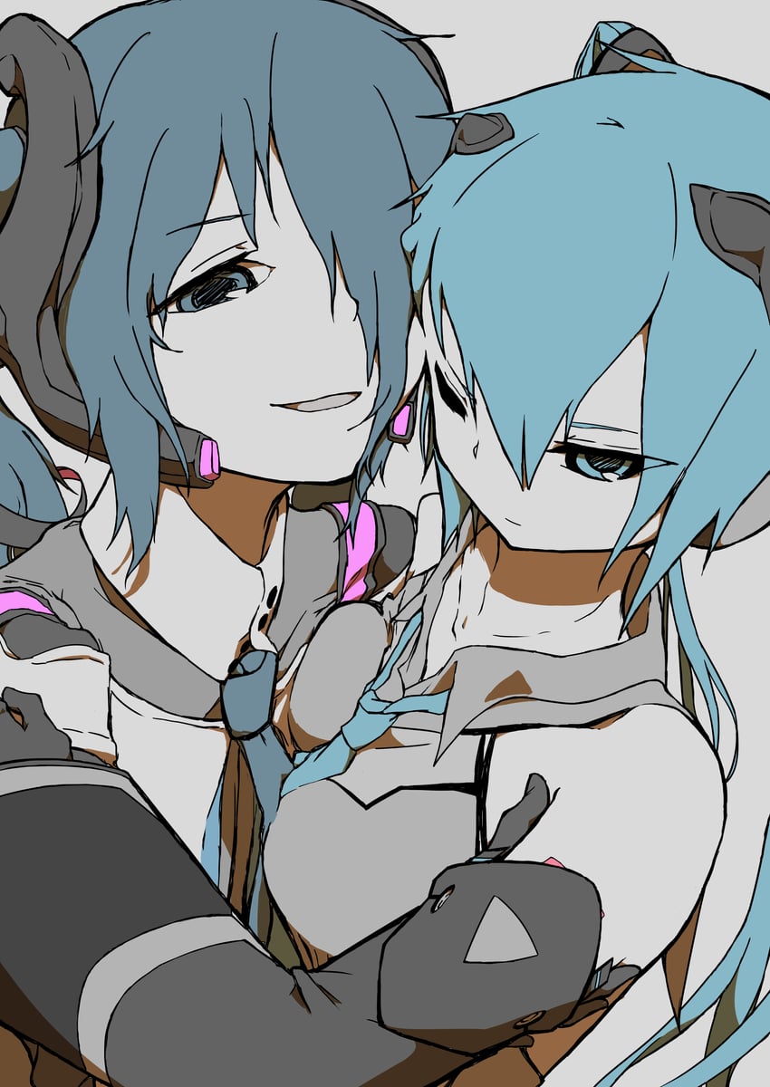 hatsune miku and magical mirai miku (vocaloid and 1 more) drawn by tororo51681849
