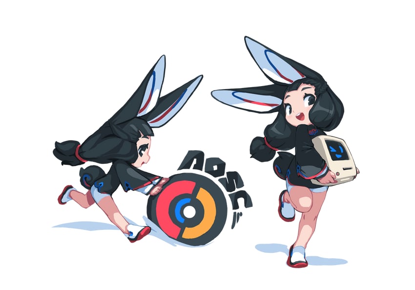 anan-the rabbit girl (original and 1 more) drawn by tyson_tan