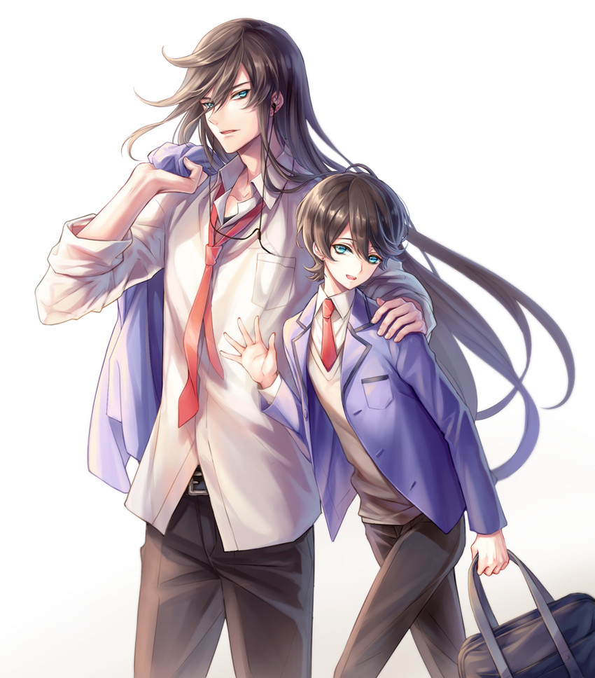 izumi-no-kami kanesada and horikawa kunihiro (touken ranbu) drawn by fylus