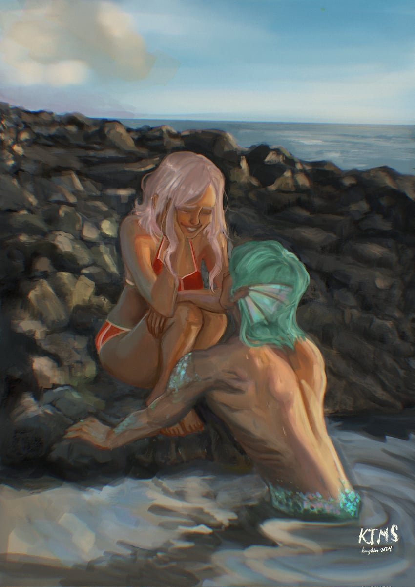 cove holden and main character (our life and 1 more) drawn by kimmeidraws