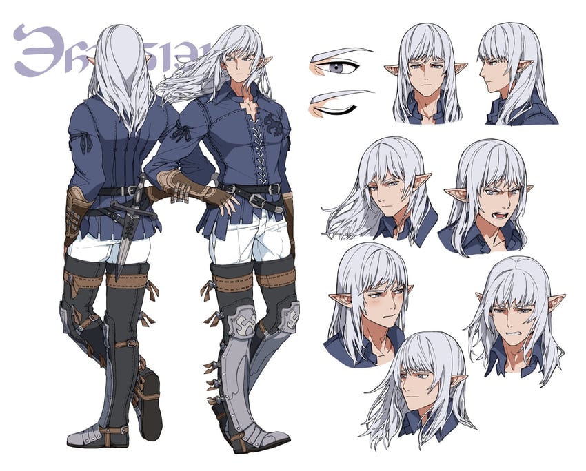 estinien varlineau (final fantasy and 1 more) drawn by verysoftwool