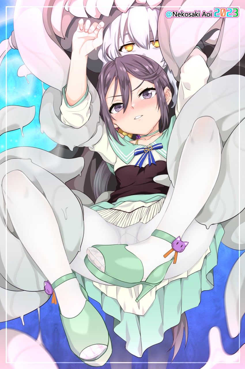 wo-class aircraft carrier and akebono (kantai collection) drawn by nekosaki