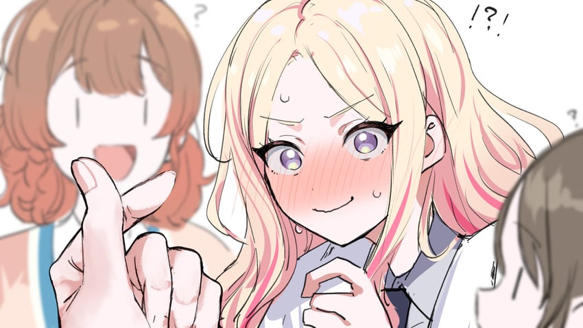 producer, hanami ume, kuramoto china, and juo sena (idolmaster and 1 more) drawn by kasasagi_(futagodori888)