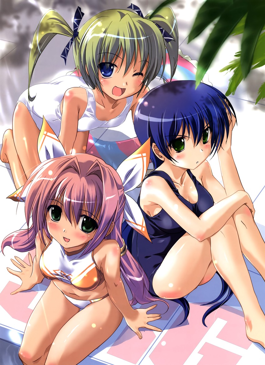 seto sakuya, shinonome kyouka, and amatsuka fubiki (super robot wars and 1 more) drawn by komatsu_eiji