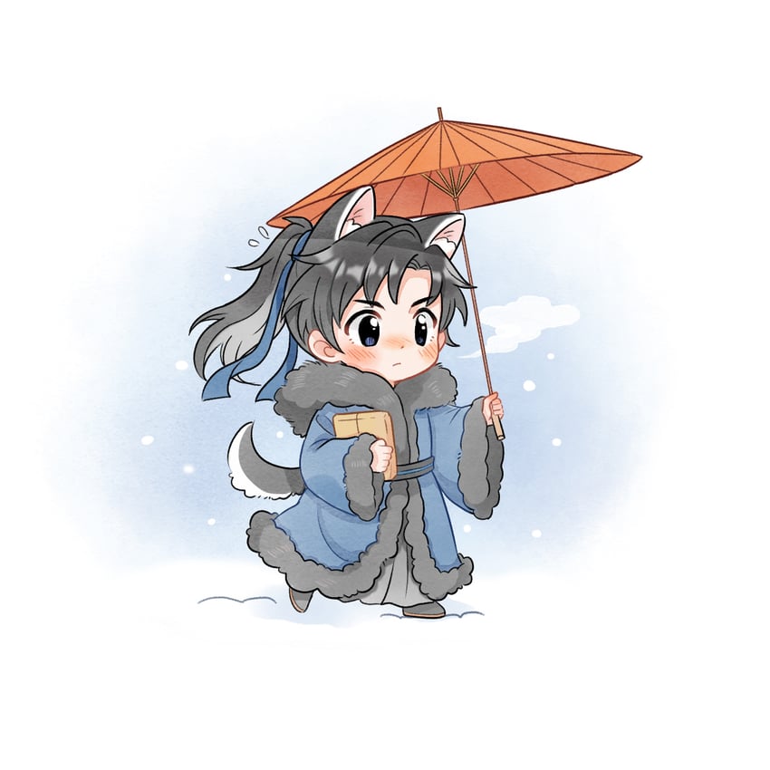 mo ran (erha he ta de bai mao shizun) drawn by chizuko_(4144768)