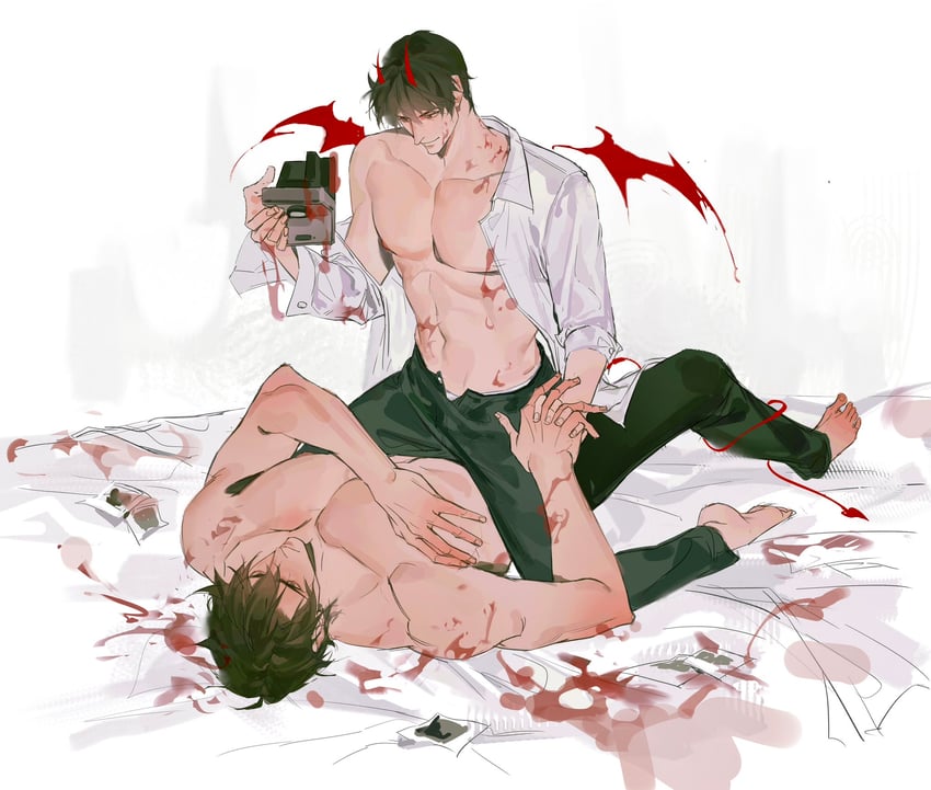 kim dokja and yoo joonghyuk (omniscient reader's viewpoint) drawn by ruaaaa