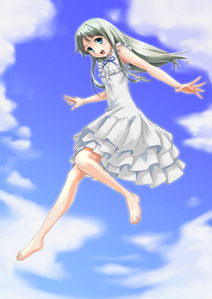 honma meiko (ano hi mita hana no namae wo bokutachi wa mada shiranai.) drawn by duugii