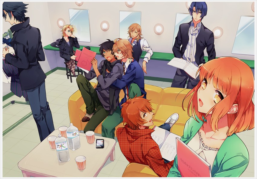 nanami haruka, kurusu shou, shinomiya natsuki, ichinose tokiya, ittoki otoya, and 3 more (uta no prince-sama) drawn by belluch