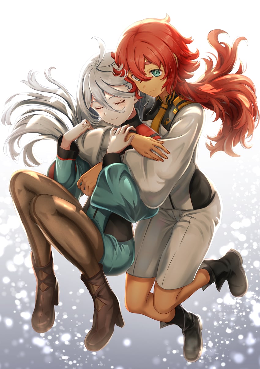 suletta mercury and miorine rembran (gundam and 1 more) drawn by nonoa-cg