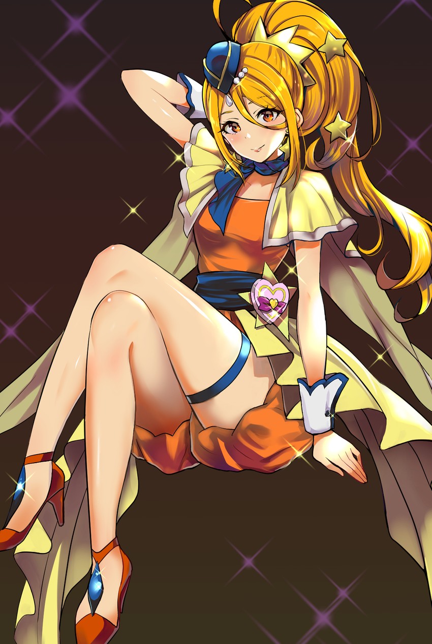 kagayaki homare and cure etoile (precure and 1 more) drawn by pukara