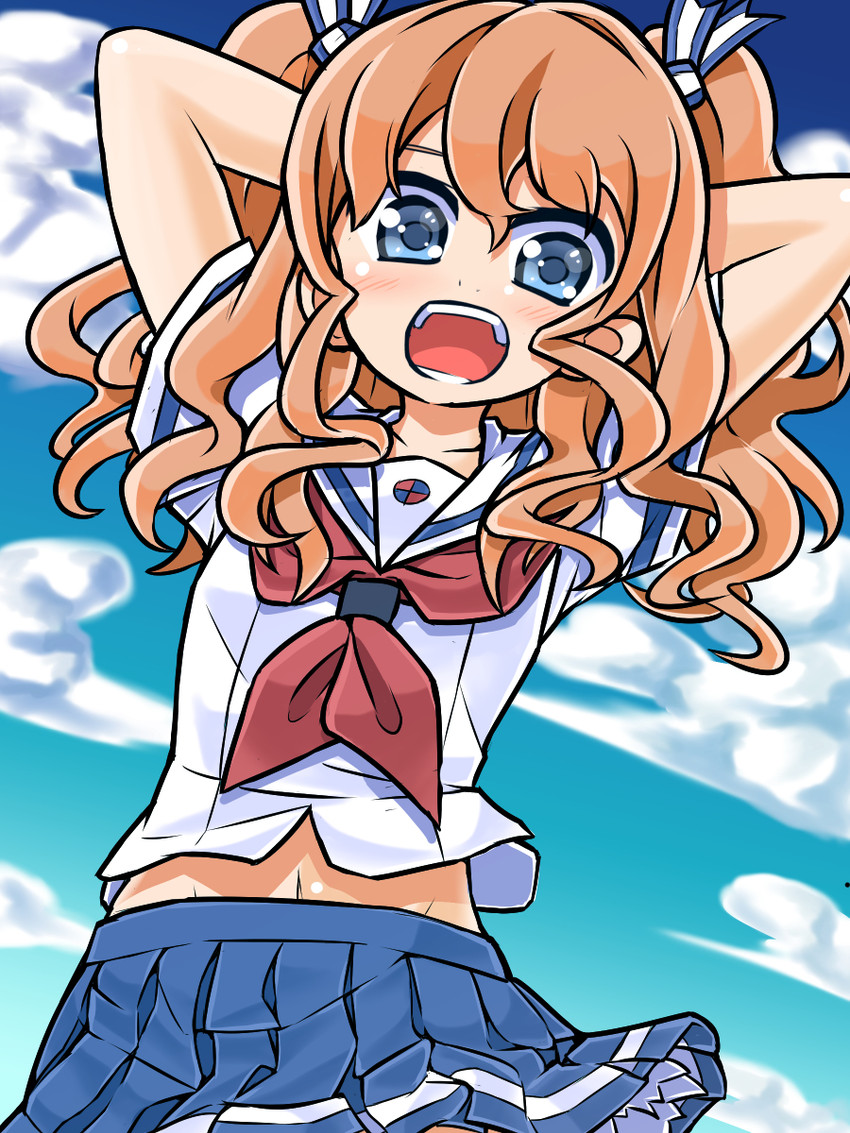 yanagiwara maron (high school fleet) drawn by mashio