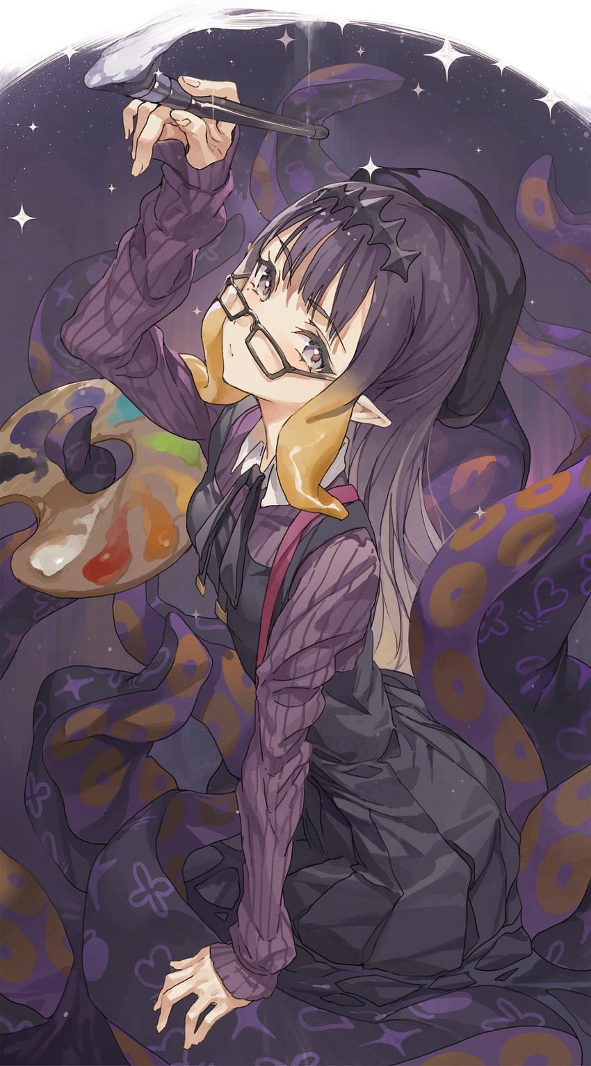 ninomae ina'nis (hololive and 1 more) drawn by hxxg
