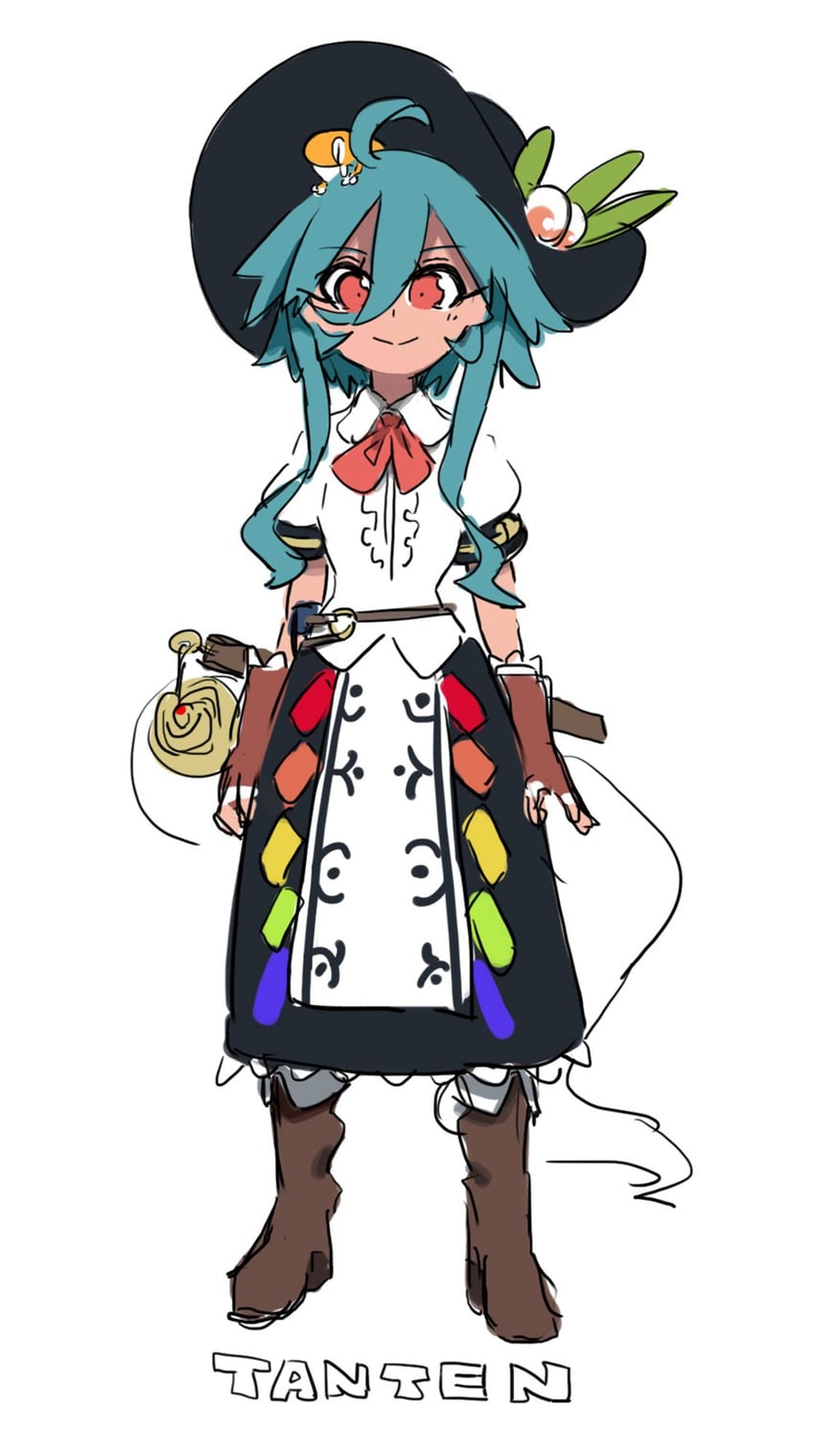 hinanawi tenshi (touhou and 1 more) drawn by siirakannu