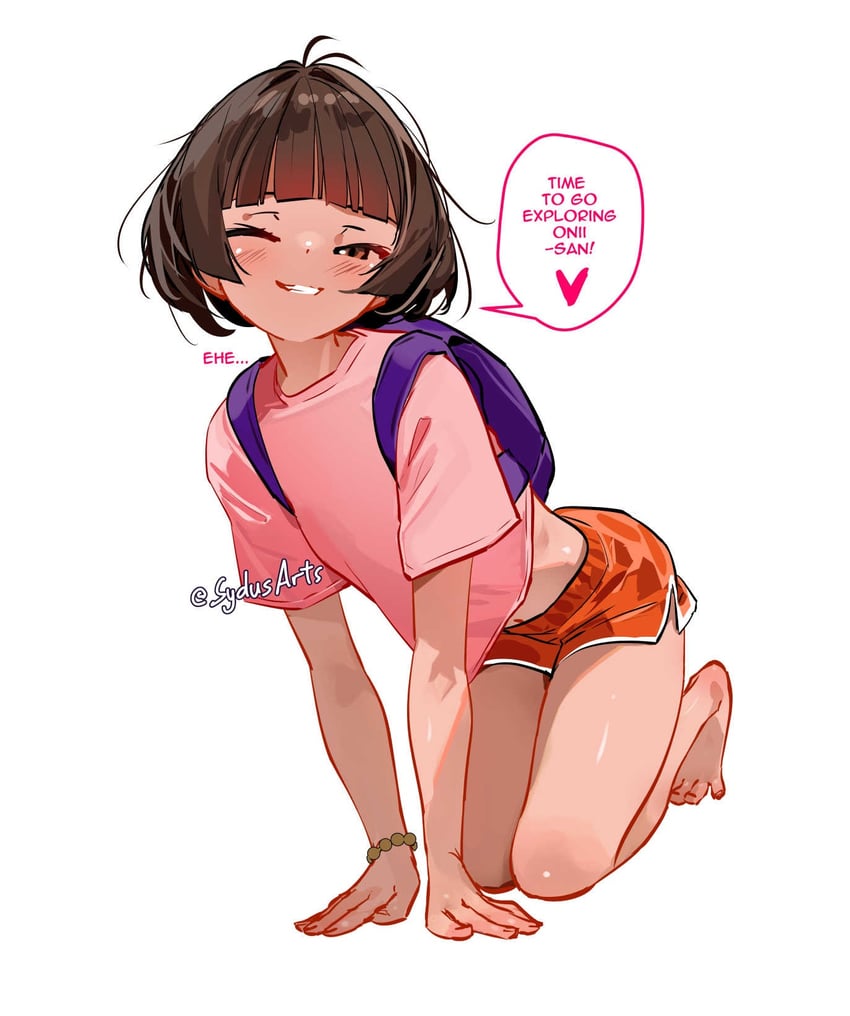 dora marquez (dora the explorer) drawn by sydus