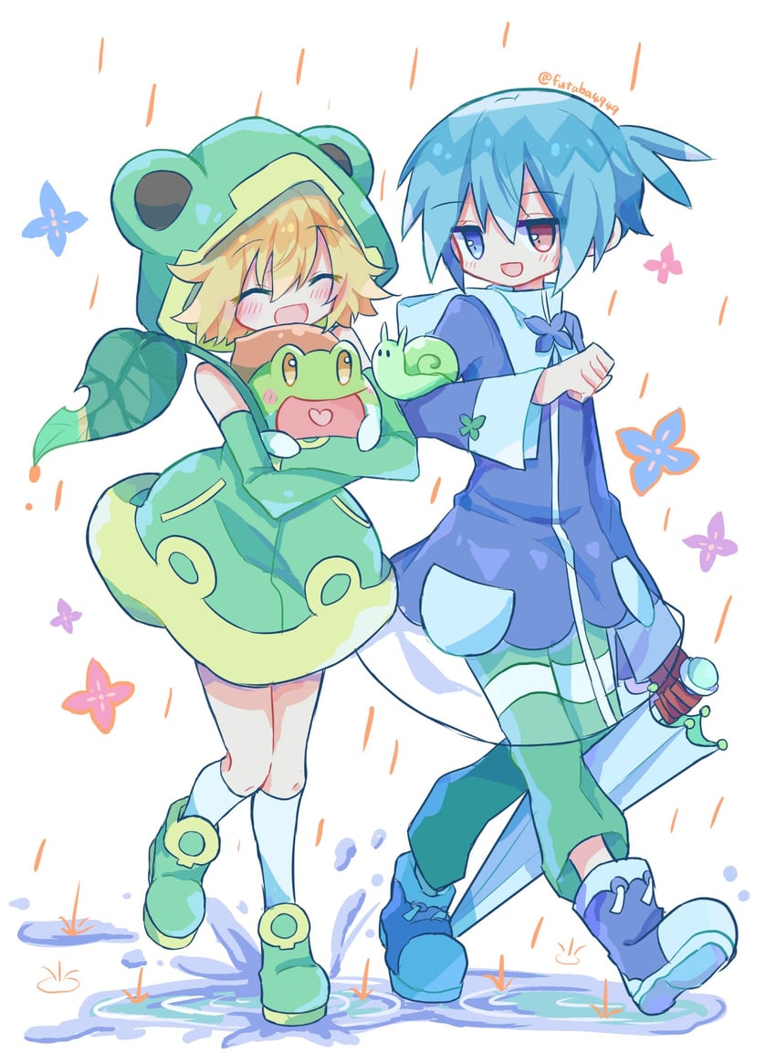 sig, donguri gaeru, and amitie (puyopuyo and 1 more) drawn by futaba969649
