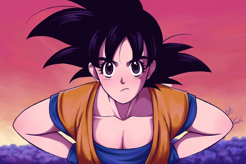 son goku (dragon ball and 1 more) drawn by ho_cong