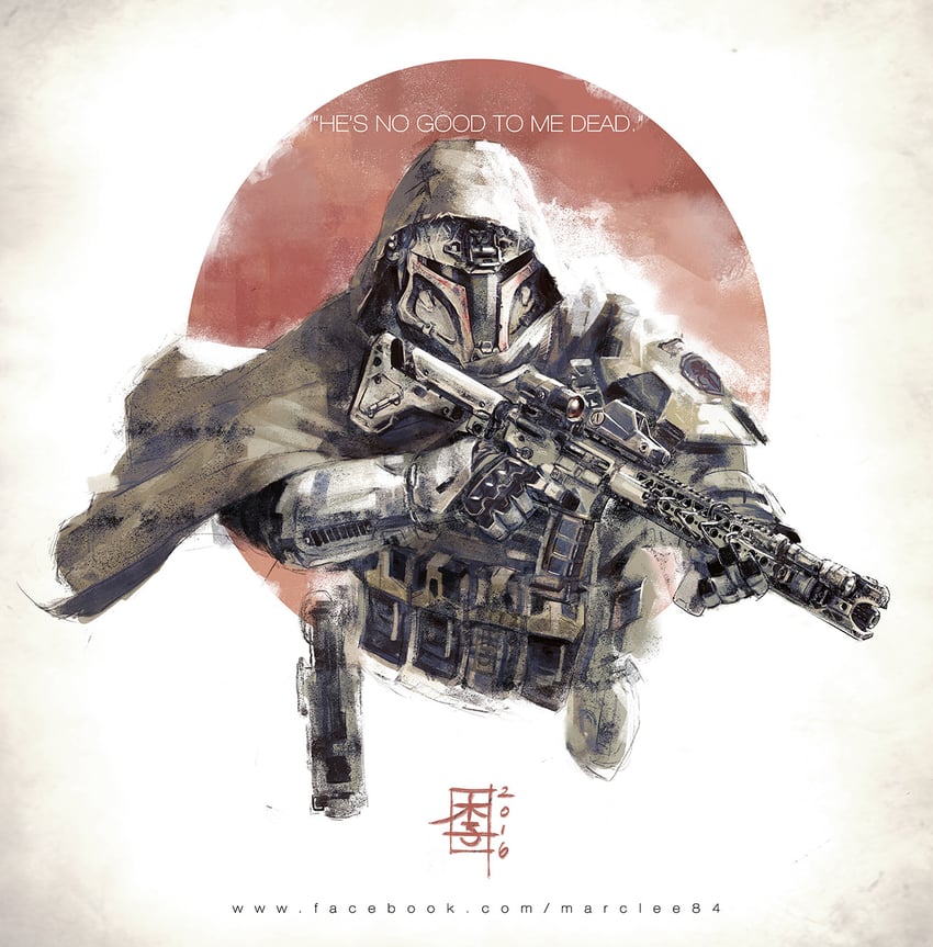 boba fett (star wars) drawn by mar-c!