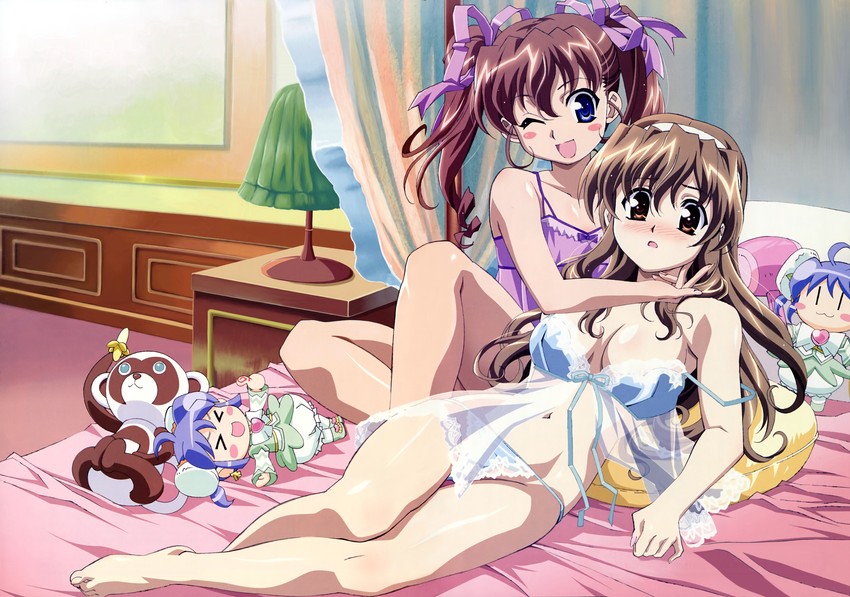 nogizaka haruka, nogizaka mika, and dojikko aki-chan (nogizaka haruka no himitsu) drawn by ishino_satoshi