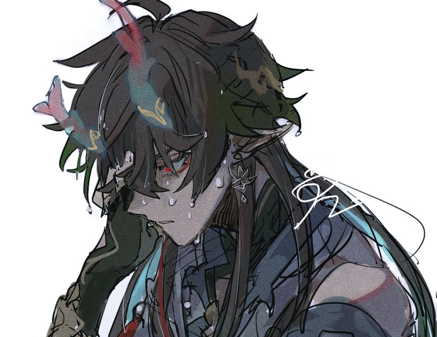 dan heng (honkai and 1 more) drawn by ruri_r_rikka