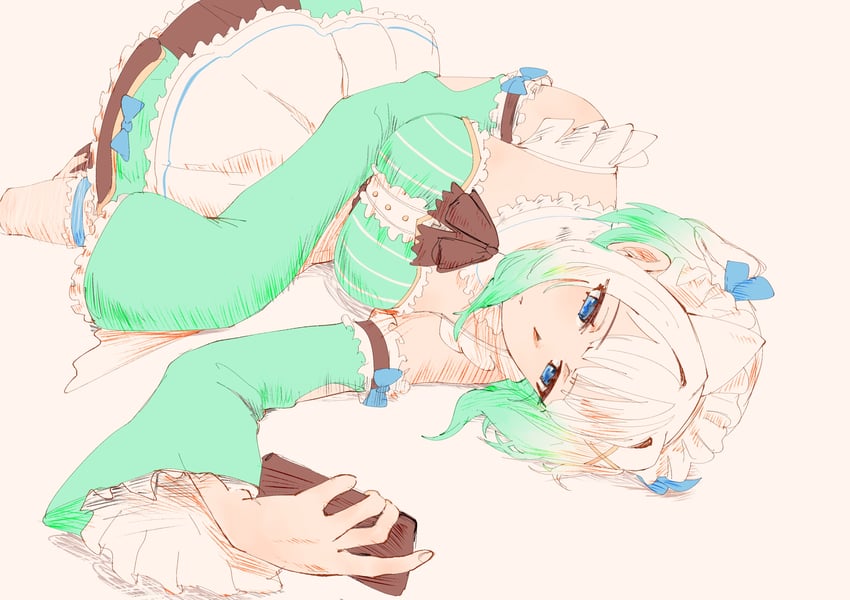 mint fantome (indie virtual youtuber) drawn by arqa