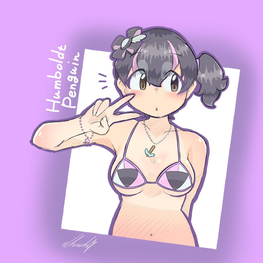 humboldt penguin (kemono friends and 1 more) drawn by cherushi_2