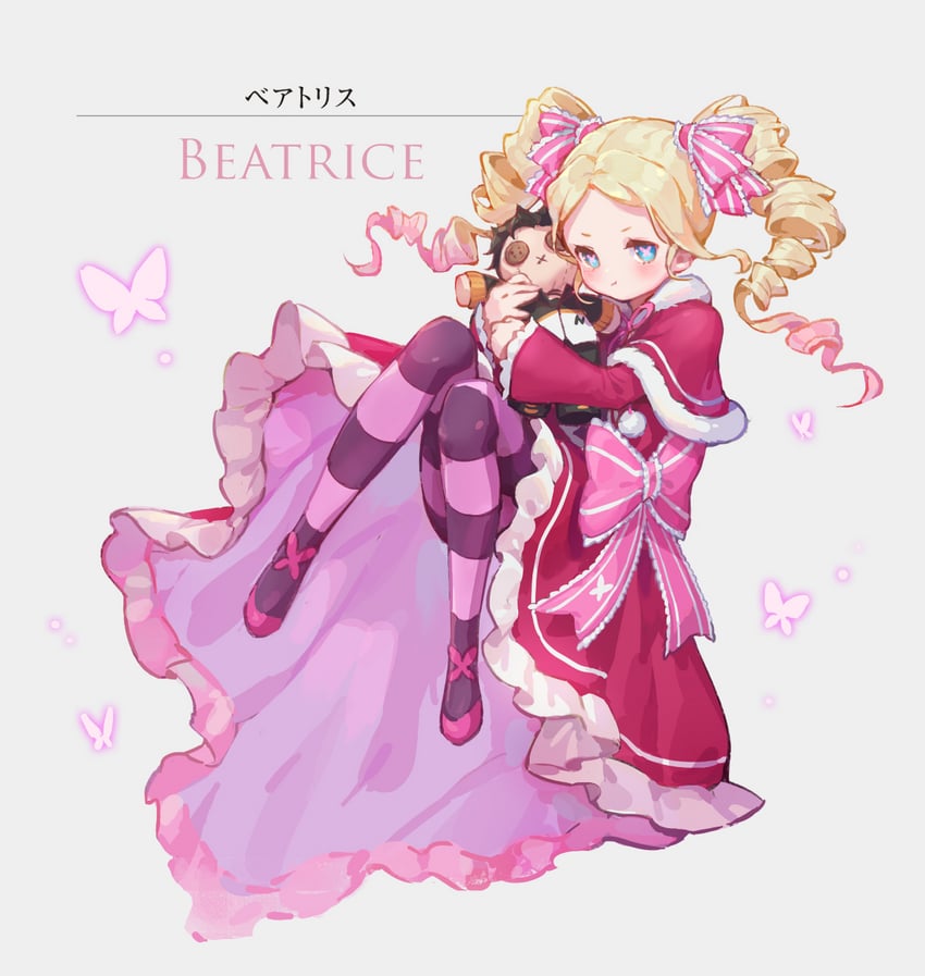 natsuki subaru and beatrice (re:zero kara hajimeru isekai seikatsu) drawn by on_kydong
