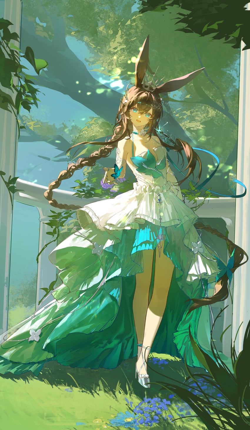 amiya (arknights and 1 more) drawn by yige_lianxi_hao