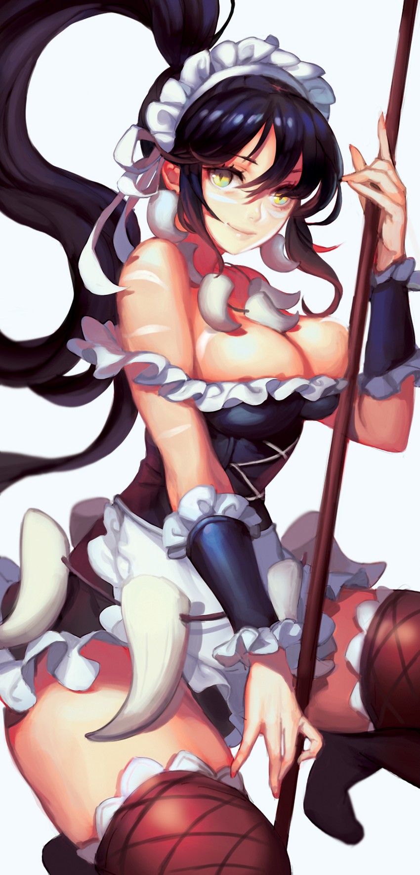nidalee and french maid nidalee (league of legends) drawn by ask_(dreaming_cat)