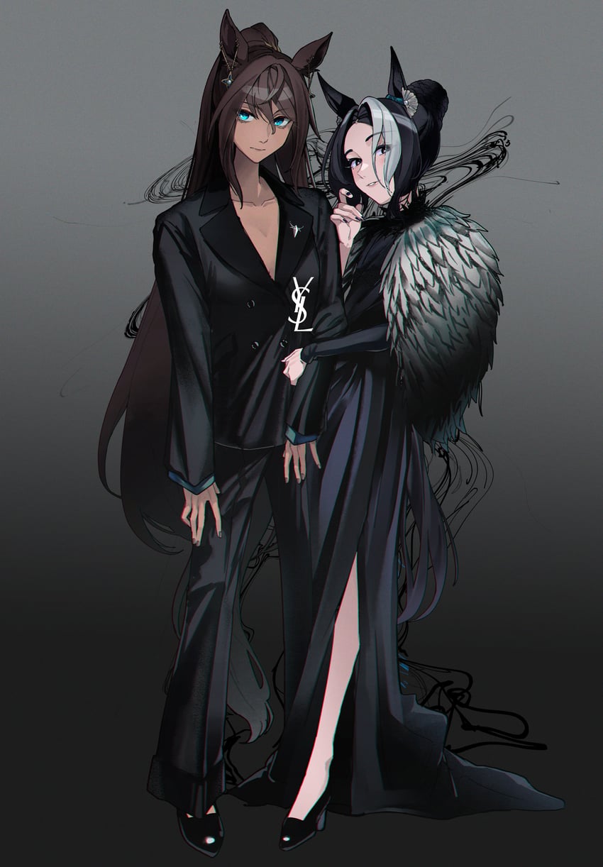 mejiro ramonu and symboli kris s (umamusume) drawn by fuyukayui