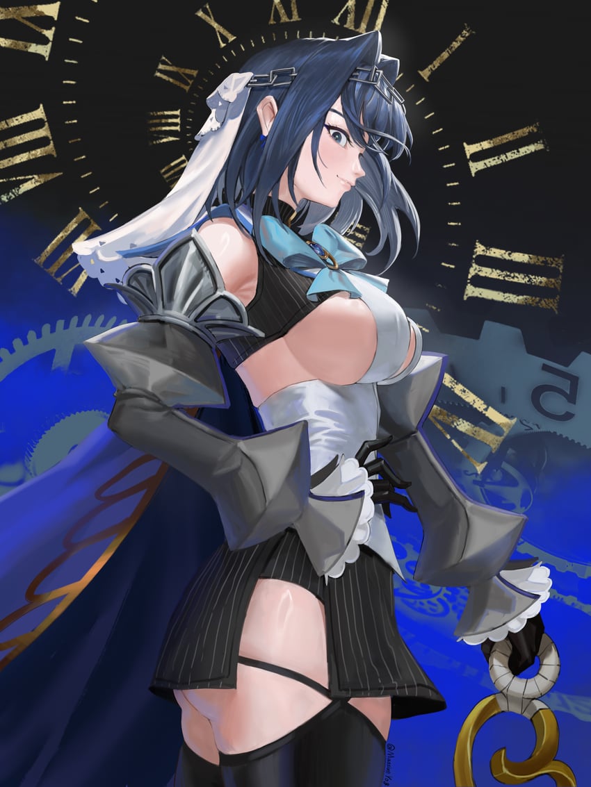 ouro kronii (hololive and 1 more) drawn by massiveyog