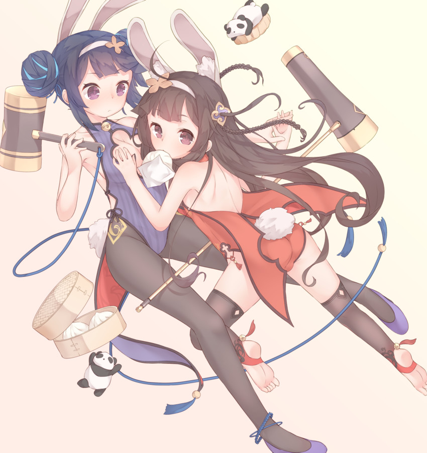 ping hai and ning hai (azur lane) drawn by sakurea