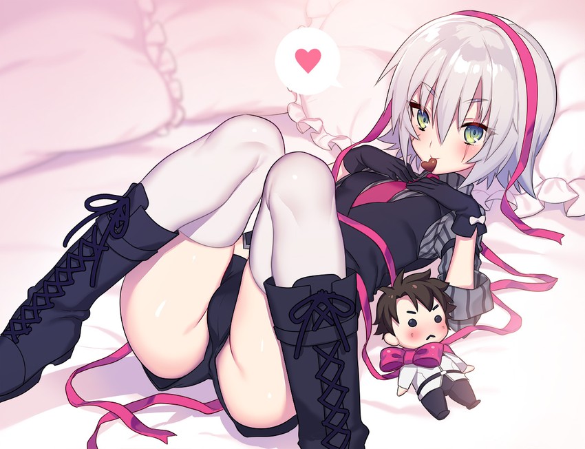 fujimaru ritsuka and jack the ripper (fate and 2 more) drawn by tubumi