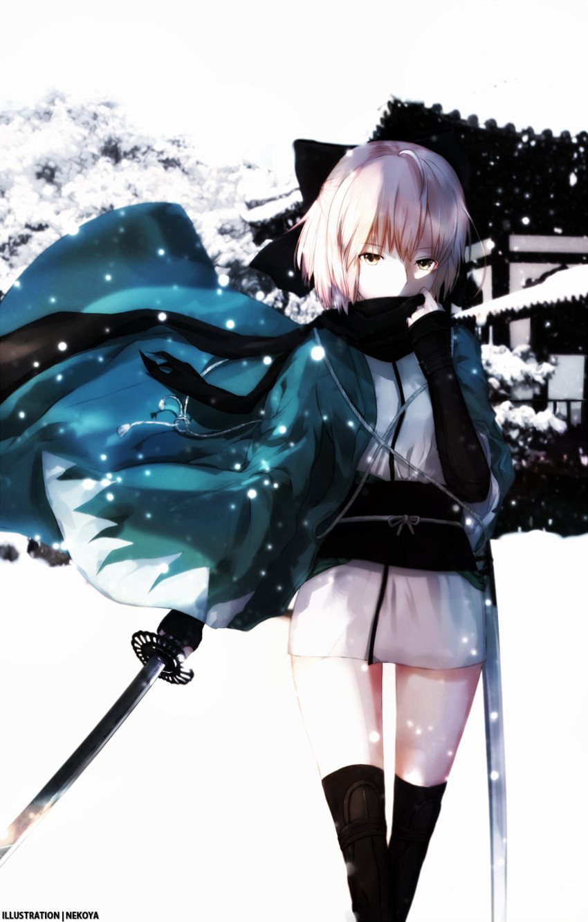 okita souji (fate and 1 more) drawn by nekoya_(liu)