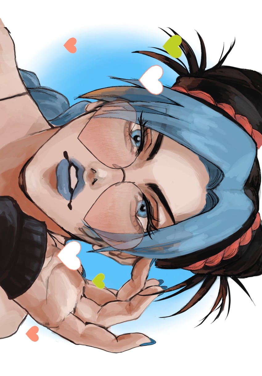 kujo jolyne (jojo no kimyou na bouken and 1 more) drawn by umeko_(00_nro9)