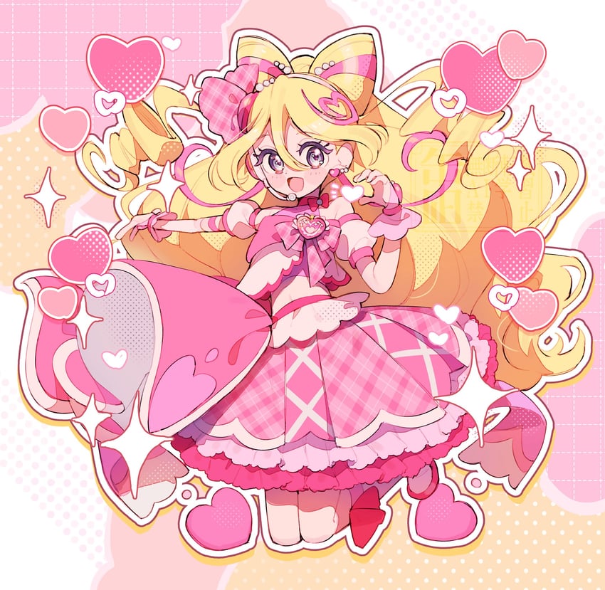 sakura uta and cure idol (precure and 1 more) drawn by kannagi6