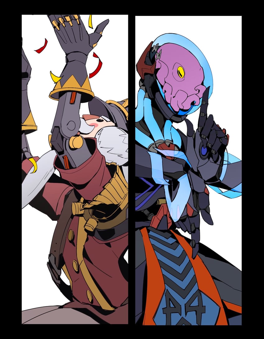 zenyatta, zen-nakji, and nutcracker zenyatta (overwatch and 1 more) drawn by sw56441674