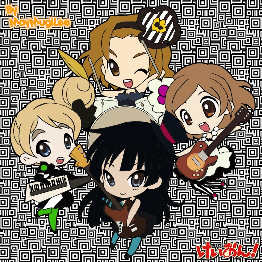 akiyama mio, hirasawa yui, tainaka ritsu, and kotobuki tsumugi (k-on!) drawn by maylee-chan and u-tuki