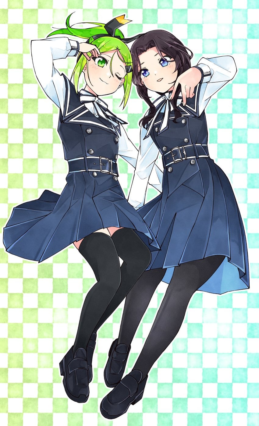 orihara sumika and kiryu touko (22/7) drawn by trefle_r