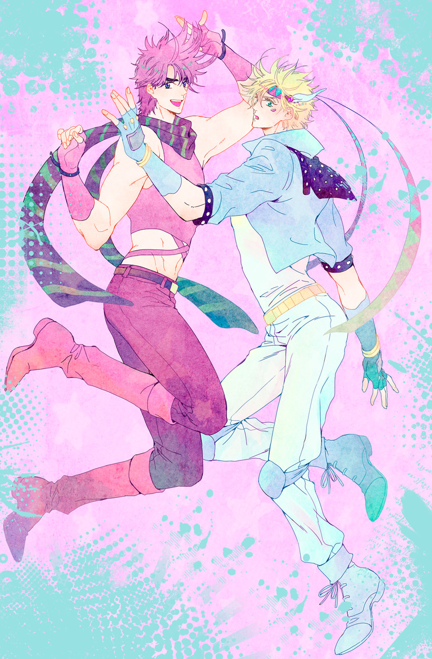 joseph joestar and caesar anthonio zeppeli (jojo no kimyou na bouken and 1 more) drawn by vsjojo
