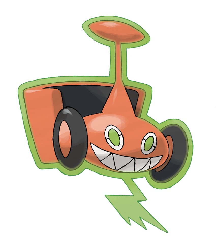 rotom (pokemon and 2 more) drawn by sugimori_ken